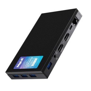 MeLE Fanless Mini PC Quieter3Q 11th Gen N5105 16GB 512GB, Micro Computer WiFi 5 Small Desktop Service with USB-C PD, Gigabit Ethernet, Dual HDMI 4K, Auto Power on, PXE Support M.2 SSD