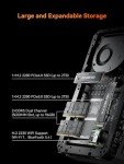 AtomMan G7 Pt Mini PC AMD Ryzen 9 7945HX(16C/32T, up to 5.4GHz) 32GB DDR5 1TB PCIe4.0 SSD Micro Computer, HDMI+DP+USB-C Output, 2.5G LAN, WiFi7, BT5.4, 4xUSB AMD Radeon RX 7600M XT Graphics Gaming PC