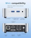 ACEMAGIC Vista V1 N97 Mini Pc, 12Th Gen Intel N97 (Beat N150/N95, Up to 3.6Ghz), 16Gb Ddr4 Ram 512Gb Ssd Mini Computers, 4K Dual Display, WiFi/Bt, Vesa Mount, Home/Office Micro Pc