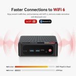 Beelink Mini PC AMD Ryzen 7 Pro 5850U (8C/16T, Up to 4.4Ghz), 16GB DDR4 RAM 500GB NVMe SSD, SER5 Pro Mini Desktop Computer Support 4K@144Hz/Triple Display/WiFi6/BT5.2/HDMI+DP/Office/Gaming