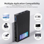 MeLE Fanless Mini PC Quieter3Q 11th Gen N5105 16GB 512GB, Micro Computer WiFi 5 Small Desktop Service with USB-C PD, Gigabit Ethernet, Dual HDMI 4K, Auto Power on, PXE Support M.2 SSD