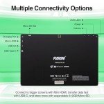 Fusion5 10.1" Windows 11 Professional Tablet PC - Intel 13th Gen - Full HD Windows Tablet Computer - 8GB RAM, 256GB SSD Storage, Quad-Core CPU, 10 Inch, USB 3.0, Micro HDMI, Expandable Storage
