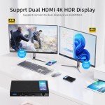 MeLE Fanless Mini PC Quieter3Q 11th Gen N5105 16GB 512GB, Micro Computer WiFi 5 Small Desktop Service with USB-C PD, Gigabit Ethernet, Dual HDMI 4K, Auto Power on, PXE Support M.2 SSD