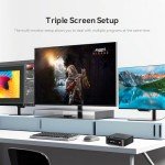 Beelink SER5 Mini PC AMD Ryzen 7 5850U(8C/16T,up to 4.4GHz), Mini Computers 16GB DDR4 RAM 1TB M.2 2280 PCIe3.0x4 SSD Dual LAN, Support 4K Three Screen Display/WiFi6/BT5.2/Office Micro PC