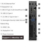 Dell OptiPlex 7020 MFF Business Desktop Computer, 7000 Micro Form Factor Mini, Intel Hexa-Core i5-12500T (Beat i7-11700T), 16GB DDR5 RAM, 512GB PCIe SSD, WiFi 6E, HDMI + 2 DisplayPorts, Windows 11 Pro