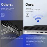 HP Micro PC EliteDesk 800 G4 Windows 11 Tiny Desktop,i5 Hexa-Core Mini Business Computers 32GB Ram 1TB NVMe M.2 SSD,WiFi,BT,HDMI,DP,USB-C,4K Support,Wireless K&M + TJJ Mouse PAD (Renewed)