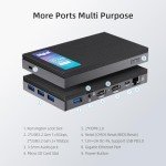 MeLE Fanless Mini PC Quieter3Q 11th Gen N5105 16GB 512GB, Micro Computer WiFi 5 Small Desktop Service with USB-C PD, Gigabit Ethernet, Dual HDMI 4K, Auto Power on, PXE Support M.2 SSD