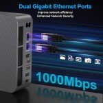 Beelink EQi12 Mini PC, Intel Core-i5 12450H(8C/12T, Up to 4.4GHz), 24GB LPDDR5 5200MHz 500GB PCle4.0 SSD, Mini Computer Dual 1000M LAN, 4K Dual HDMI, Built-in Power Supply Home/Office Micro PC