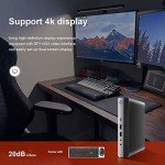 HP Micro PC EliteDesk 800 G4 Windows 11 Tiny Desktop,i5 Hexa-Core Mini Business Computers 32GB Ram 1TB NVMe M.2 SSD,WiFi,BT,HDMI,DP,USB-C,4K Support,Wireless K&M + TJJ Mouse PAD (Renewed)