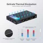 MeLE Fanless Mini PC Quieter3Q 11th Gen N5105 16GB 512GB, Micro Computer WiFi 5 Small Desktop Service with USB-C PD, Gigabit Ethernet, Dual HDMI 4K, Auto Power on, PXE Support M.2 SSD
