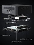 MINISFORUM Venus Series UM773 Lite Mini PC AMD Ryzen 7 7735HS Micro PC, DDR5 32G RAM + 1TB PCIe SSD, 2X HDMI(4K), 1x USB4(8K) Triple Outputs, AMD Radeon 680M Graphics Small Form Factor