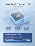MINISFORUM UH125 Pro Mini PC Core Ultra 5 Processor 125H 32GB DDR5 1TB SSD Micro Computer, 2xUSB4|HDMI|DP Outputs, 2X 5G RJ45/WiFi 6E/BT5.3, 2X SSD Slot, Intel Arc Graphics Copilot Compatible AI PC