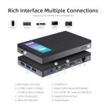 MeLE Quieter3Q Fanless Mini PC 16GB DDR4 512GB ROM Tiny Desktop PC Celeron N5105(up to 2.9GHz) Micro Computer Dual HDMI 4K@60, VESA Mount, Gigabit Ethernet 2.4G&5G WiFi for Home/Office