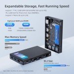 MeLE Quieter4C Fanless Mini PC 12th Alder Lake N100 (up to 3.4GHz 4C/4T) 16GB LPDDR4x 512GB Storage Micro Desktop Computer, Support 4K Triple Display, Dual HDMI, All-in-One USB-C WiFi 5 BT5.1 Ethernet