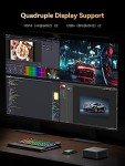 MINISFORUM Venus Series UM790 Pro Mini PC AMD Ryzen 9 7940HS(8C/16T, up to 5.2GHz) No RAM No SSD Micro PC, 2xUSB4(DP|8K)/ 2xHDMI(4K)/ BT5.2/ 4xUSB3.2 Mini PC