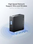MINISFORUM UH125 Pro Mini PC Core Ultra 5 Processor 125H 32GB DDR5 1TB SSD Micro Computer, 2xUSB4|HDMI|DP Outputs, 2X 5G RJ45/WiFi 6E/BT5.3, 2X SSD Slot, Intel Arc Graphics Copilot Compatible AI PC
