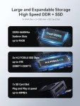 MINISFORUM UH125 Pro Mini PC Core Ultra 5 Processor 125H 32GB DDR5 1TB SSD Micro Computer, 2xUSB4|HDMI|DP Outputs, 2X 5G RJ45/WiFi 6E/BT5.3, 2X SSD Slot, Intel Arc Graphics Copilot Compatible AI PC