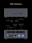 MINISFORUM Venus Series UM790 Pro Mini PC AMD Ryzen 9 7940HS(8C/16T, up to 5.2GHz) No RAM No SSD Micro PC, 2xUSB4(DP|8K)/ 2xHDMI(4K)/ BT5.2/ 4xUSB3.2 Mini PC