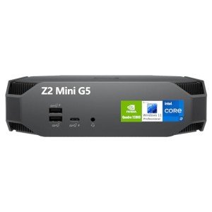 HP Z2 Mini G5 Workstation Business Desktop Computer, Intel Octa-Core i7-10700, 32GB DDR4 RAM, 2TB PCIe SSD, Quadro T2000 4GB, WiFi, Bluetooth, RJ-45, Type-C, DisplayPort, Windows 11 Pro Vent-HEA