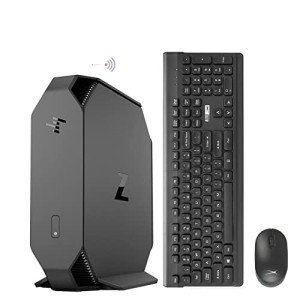 HP Z2 Mini G4 Workstation Desktop Micro PC,Core i7 Intel 8th Win 11 Tiny Computer ,32GB DDR4 Ram,1TB NVMe M.2 SSD + 1TB HDD,Built in Wifi,BT,DP,Wireless K&M,TJJ Mouse Pad (Renewed)