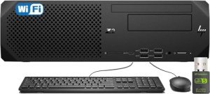 HP Z2 G5 SFF Workstation Desktop PC (Intel i5-10500 vPro, 32GB RAM, 1TB SSD, 6-Core(Beat i7-9750H)) Small Form Factor, Type-C, Keyboard, Mouse, Display Port, WiFi, Ethernet, Win 11 Pro, Black