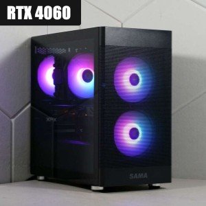 RTX 4060, Intel 10-Core, 32GB RAM, 256GB SSD + 2TB HD Gaming Computer Desktop PC