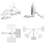 StarTech.com Wall Mount Workstation, Full Motion Sit Stand Desk w/Height Adjustable VESA Monitor Arm & Keyboard Tray, Ergonomic Wall Mounted Computer Workstation, Single Display, TAA
