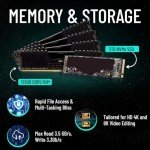 CPU Solutions Express Video Editing PC, CEV-8910-4K 8K 3D Video Editing Workstation - Intel i9-14900KF, 6.0GHz 24-Core, 128GB DDR5, 2TB NVMe SSD, Quadro RTX A4000, Windows 11 Pro Computer Tower