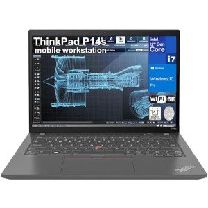 Lenovo ThinkPad P14s Mobile Workstation 14" Touchscreen FHD+ Business Laptop Computer, Intel i7-1260P, 48GB DDR4 RAM, 1TB PCIe SSD, WiFi6 E, Backlit Keyboard, Fingerprint Reader, Win 10 Pro, Tilsiy