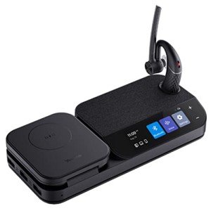 Yealink BH71 Workstation Speaker and Wireless Bluetooth Headset BH71 (1208653) - Teams Certified Deskphone, PC/Mac, Works with Zoom, RingCentral, 8x8, Vonage Gold Support Plan Included