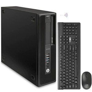 HP Workstation Z240 SFF Desktop PC,Refurbish Desktop i7,Win 10 Business Computers,32G DDR4,512GB NVMe M.2 SSD,DVD,DVI,DP,HDMI,Built-in WiFi,BT,Wireless K&M + TJJ PAD (Renewed)