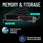 CPU Solutions Express HD Video Editing PC, CEV-8809 - HD Video Editing Workstation - Ryzen 9 7900X, 5.6Ghz 12-Core, 32GB DDR5 RAM, 2TB NVMe SSD, Quadro RTX A2000, Windows 11 Pro Computer Tower