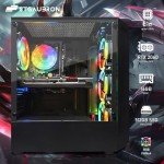 STGAubron Gaming PC Computer Desktop, GeForce RTX 2060 M 6G, Intel Core i7 up to 3.9GHz, 16G RAM, 512G SSD, WiFi 6, BT 5.2, RGB Fan x4, RGB Mouse Pad, Windows 10 Home
