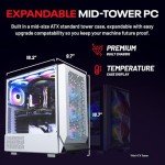 Skytech Omega Gaming PC, Intel i7 14700F 2.1 GHz, RTX 4070 Super 12GB GDDR6X, 1TB NVME Gen4, 32GB DDR5 RAM RGB, 750W Gold PSU, Wi-Fi, Win 11 Home