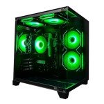 ALCPOK Desktop Computer AMD Ryzen 7 5700G,Pre Built PC 16GB DDR4 RAM,1TB M.2 SSD,Integrated Graphics,550W PSU,ARGB Fans,Computer PCs for Office Education