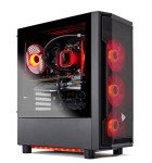 Skytech Gaming Shadow Gaming PC, Intel i7 12700F 2.1 GHz, RTX 4060, 1TB NVME, 16GB DDR4 RAM 3200, 600W Gold PSU Wi-Fi, Win 11 Home, RGB-Keyboard and RGB-Mouse Included,Black