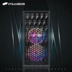 STGAubron Gaming Desktop, Radeon RX 560 4G GDDR5, Intel 10th Gen G5905 3.5G, 16G DDR4, 512G SSD, 600M WiFi, BT 5.0, RGB Fan x2, Windows 11 Home