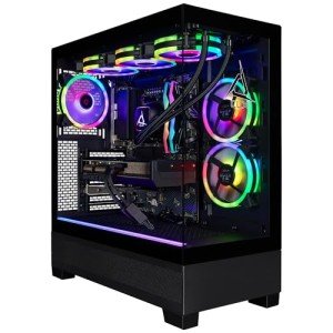 CLX Set Gaming PC - AMD Ryzen 7 9800X3D 4.7GHz, RTX 5080, 2TB NVMe M.2 SSD, 32GB DDR5 RGB Memory, 360mm AIO, WiFi, Windows 11 Home, Black
