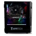 ViprTech Rebel 4.0 Gaming PC - AMD Ryzen 7 (4.1Ghz Turbo), RTX 4060 8GB, 32GB DDR4 3200, 1TB NVMe SSD, VR-Ready, Streaming, WiFi BT, RGB, Win 11 Pro, Prebuilt Desktop Computer Black