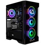 CLX Set Gaming PC - Intel Core i9 12900KF 3.2GHz, GeForce RTX 4060 Ti, 1TB NVMe M.2 SSD, 4TB HDD, 32GB DDR4 RGB Memory, 240mm AIO, Windows 11 Home, Black