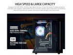 suevery Gaming PC AMD Ryzen5 Quad-Core Processor（UP to 3.7GHz） 512GB Nvme SSD 16GB RAM（Integrated AMD Radeon Vega Graphics Prebulilt Desktop Computers Black