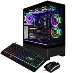 CLX Set Gaming PC - AMD Ryzen 7 9800X3D 4.7GHz, RTX 5080, 2TB NVMe M.2 SSD, 32GB DDR5 RGB Memory, 360mm AIO, WiFi, Windows 11 Home, Black