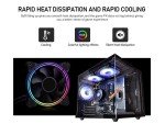 suevery Gaming PC AMD Ryzen5 Quad-Core Processor（UP to 3.7GHz） 512GB Nvme SSD 16GB RAM（Integrated AMD Radeon Vega Graphics Prebulilt Desktop Computers Black