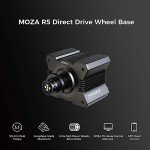 MOZA R5 All-in-One PC Gaming Racing Simulator 4PCS Bundle: 5.5Nm Direct Drive Wheel Base, 11-inch Racing Wheel, Anti-Slip Pedals and a Desk Clamp, Cloud-based App Control