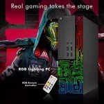 Dell Gaming OptiPlex Desktop RGB Computer PC, Intel Core i7, AMD RX 550 4GB GDDR5, 16GB RAM, 512GB SSD, 24 Inch HDMI Monitor, RGB Keyboard Mouse and Headset, WiFi, Windows 10 Pro (Renewed)