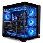 Panorama Gaming Desktop PC (NVD GeForce RTX 5090, Intel 24-Core i9-14900KF Processor, 96GB DDR5 RAM, 2x2TB NVMe Gen4 SSD, WaterCooled, HDMI, WiFi 7 + BT, Windows 11 Pro) PreBuilt RGB Gamer Computer