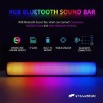 STGAubron Gaming PC Desktop, GeForce RTX 2060 6G GDDR6, Intel Core i7 up to 3.9 GHz, 16G RAM, 512G SSD, WiFi, BT 5.0, RGB Fan x6, RGB BT Sound Bar, Windows 10 Home