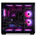 Panorama Gaming PC (GeForce RTX 5080, 16-Core Ryzen 9 9950X CPU, 96GB DDR5 RAM, 2x2TB Gen4 NVMe SSD, Water-Cooled, WiFi 6E + BT 5.3, W11 Pro) Best 2025 Prebuilt RGB Tower Desktop Computer for Gamers
