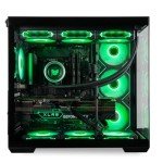 Panorama Gaming Desktop PC (NVD GeForce RTX 5090, Intel 24-Core i9-14900KF Processor, 96GB DDR5 RAM, 2x2TB NVMe Gen4 SSD, WaterCooled, HDMI, WiFi 7 + BT, Windows 11 Pro) PreBuilt RGB Gamer Computer