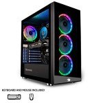 iBUYPOWER Gaming PC Computer Desktop Element MR 9320 (Intel i7-10700F 2.9GHz, NVIDIA GTX 1660 Ti 6GB, 16GB DDR4 RAM, 240GB SSD, 1TB HDD, Wi-Fi Ready, Windows 10 Home), Black